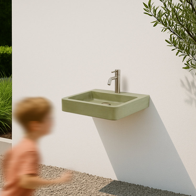 Lavello personalizzato in finitura terrazzo